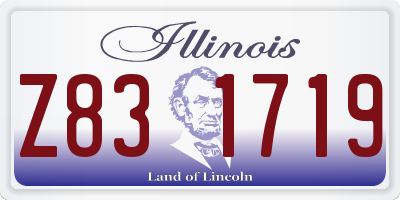 IL license plate Z831719