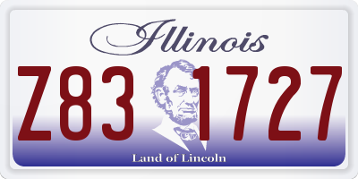 IL license plate Z831727