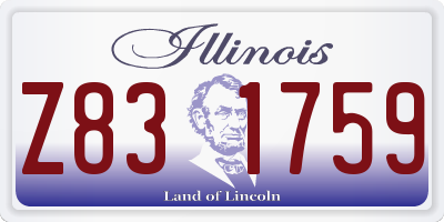 IL license plate Z831759
