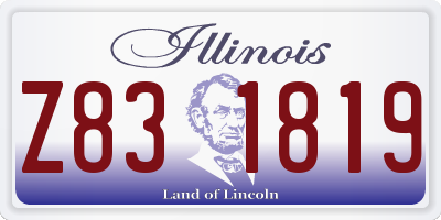 IL license plate Z831819