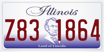 IL license plate Z831864