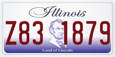 IL license plate Z831879