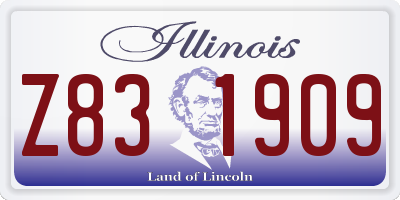 IL license plate Z831909