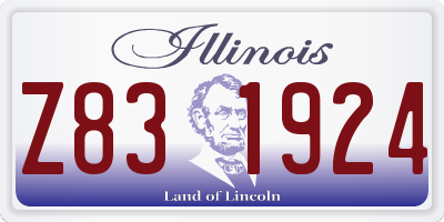 IL license plate Z831924