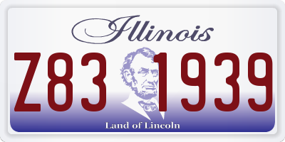 IL license plate Z831939