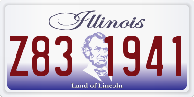 IL license plate Z831941