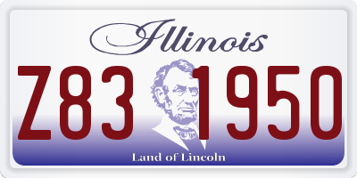 IL license plate Z831950