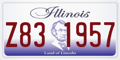 IL license plate Z831957