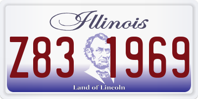 IL license plate Z831969