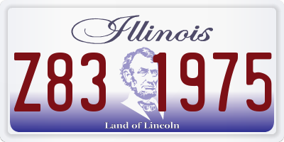 IL license plate Z831975