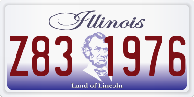 IL license plate Z831976