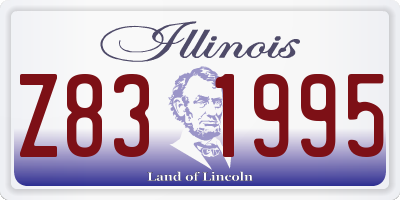 IL license plate Z831995