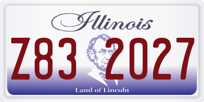 IL license plate Z832027