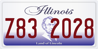 IL license plate Z832028