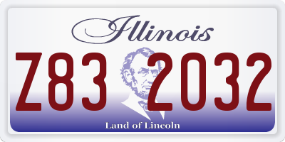 IL license plate Z832032