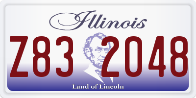 IL license plate Z832048