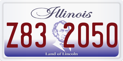 IL license plate Z832050