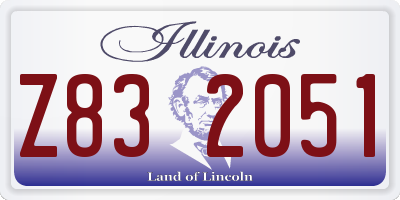 IL license plate Z832051