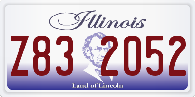 IL license plate Z832052