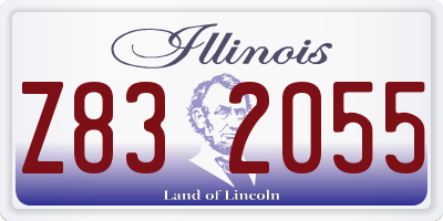 IL license plate Z832055