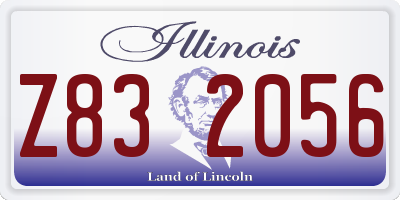 IL license plate Z832056