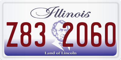 IL license plate Z832060