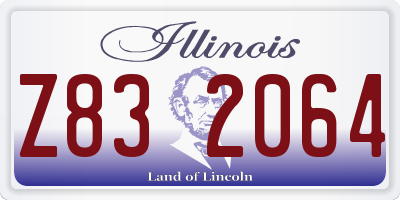 IL license plate Z832064