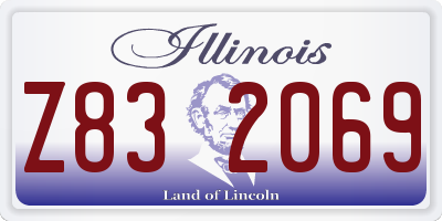 IL license plate Z832069