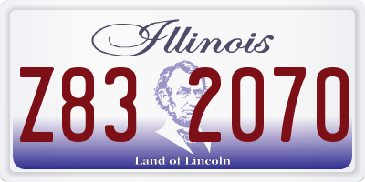 IL license plate Z832070