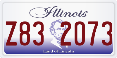 IL license plate Z832073