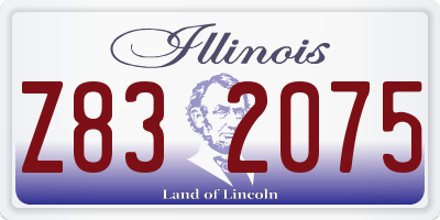 IL license plate Z832075
