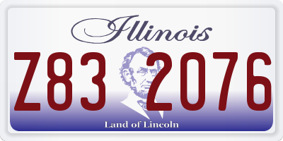 IL license plate Z832076