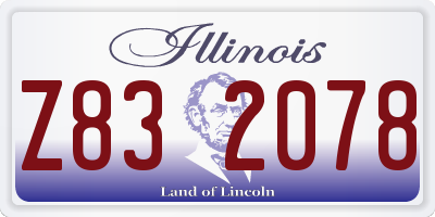 IL license plate Z832078