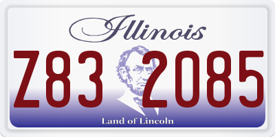 IL license plate Z832085