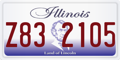 IL license plate Z832105