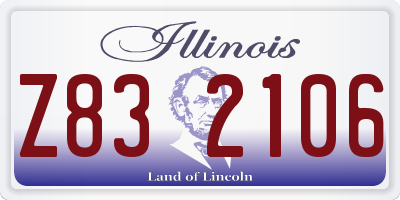 IL license plate Z832106