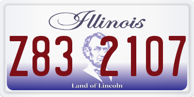 IL license plate Z832107