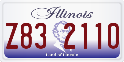 IL license plate Z832110