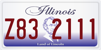 IL license plate Z832111
