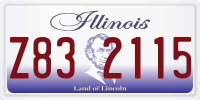 IL license plate Z832115
