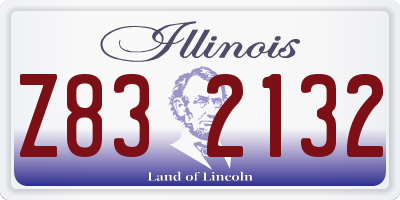 IL license plate Z832132