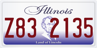 IL license plate Z832135
