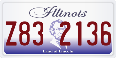 IL license plate Z832136