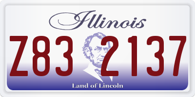 IL license plate Z832137