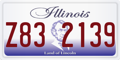 IL license plate Z832139