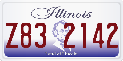 IL license plate Z832142