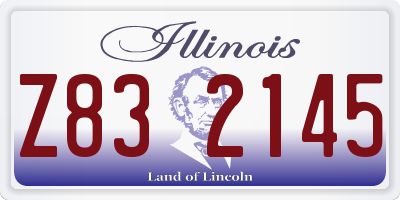 IL license plate Z832145