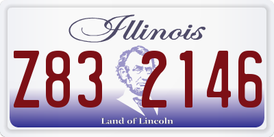 IL license plate Z832146
