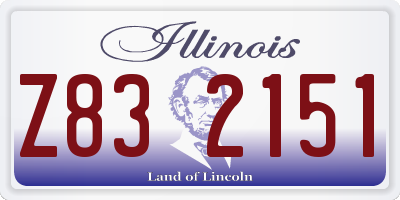 IL license plate Z832151