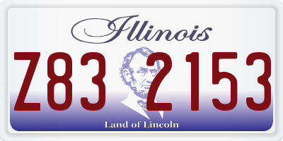 IL license plate Z832153
